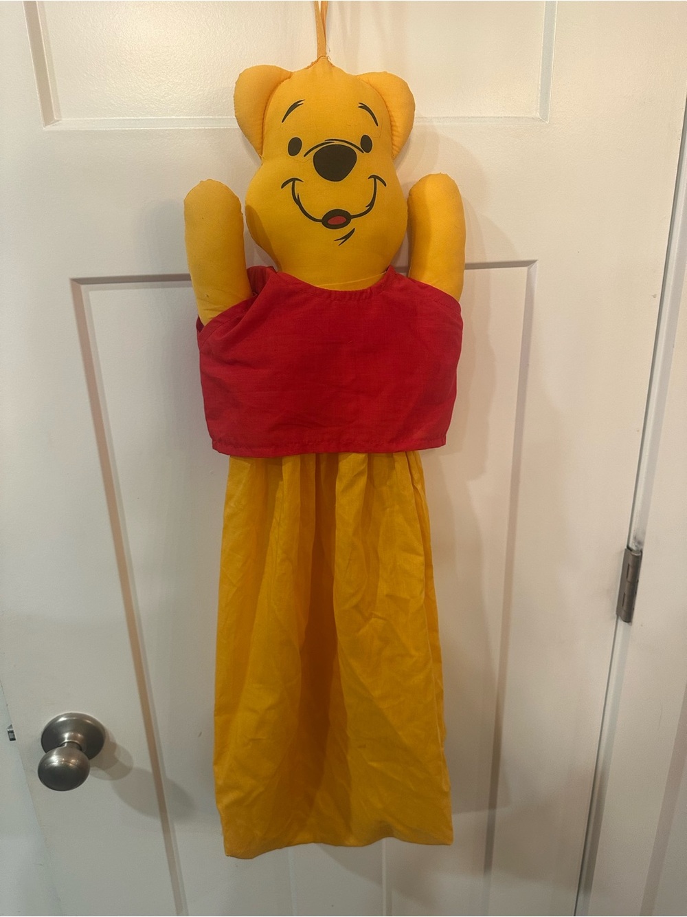 Vintage Disney Winnie the Pooh Plush Laundry Hamper Bag Detachable Head